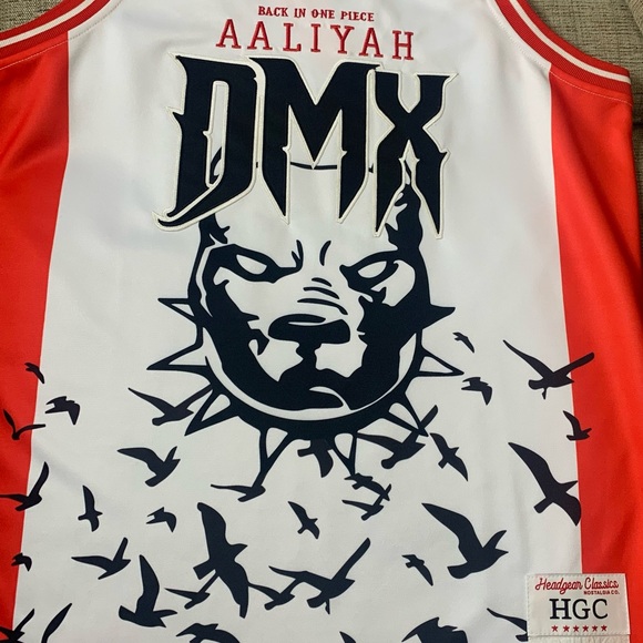 Headgear Classics Other - Unisex NWT HEADGEAR CLASSICS DMX Aaliyah Jersey in White/Red/Black, Size Large